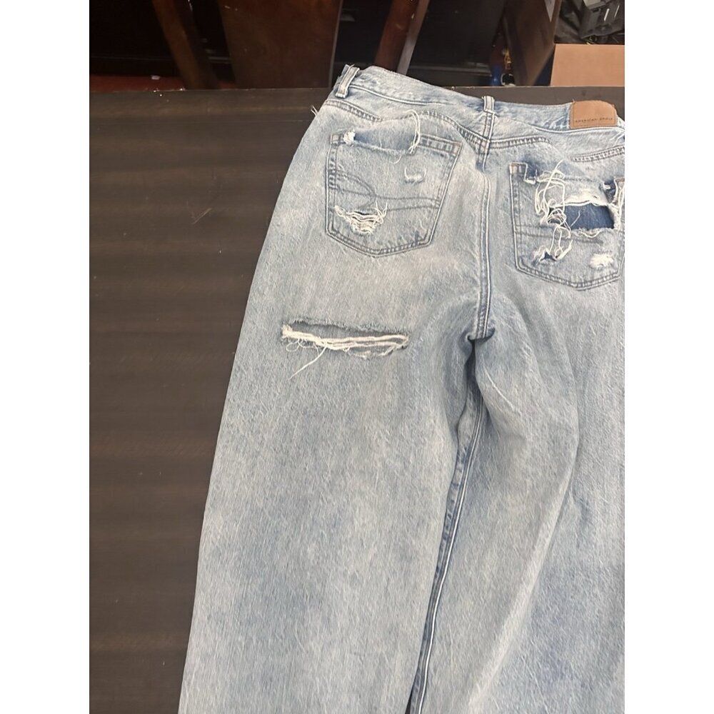 Women’s American Eagle Relaxed Mom Jeans Size 4 Long - Picture 6 of 6